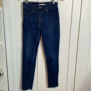 Levi’s -Blue 721 High rise skinny jeans - W27 L32